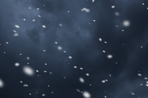 snow at night full HD weather icon sample
